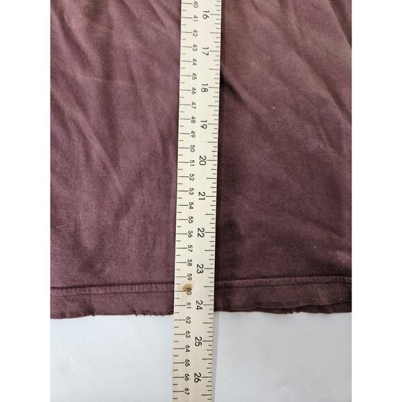 Affliction Sinful Women's L Brown Grunge Skater Distressed Y2K Wings Shirt - Picture 4 of 5